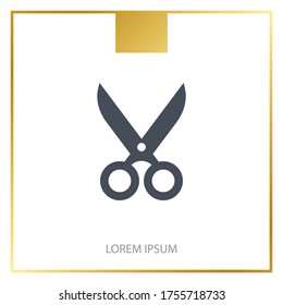 scissors Icon. Vector illustration EPS 10.