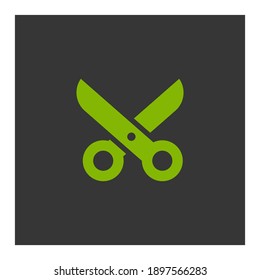 scissors icon. Vector illustration EPS 10.