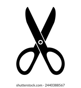 Icono de tijeras. Ilustración vectorial, EPS10
