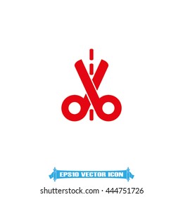 Scissors icon vector illustration eps10.