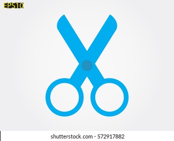 scissors, icon, vector illustration eps10