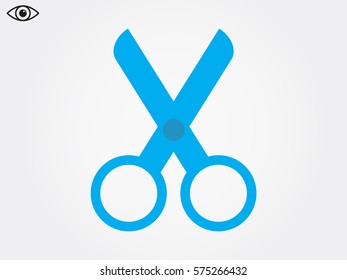 scissors, icon, vector illustration eps10