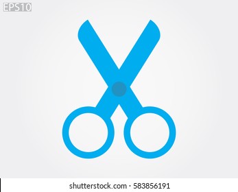 scissors, icon, vector illustration eps10