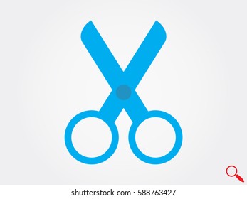 scissors, icon, vector illustration eps10