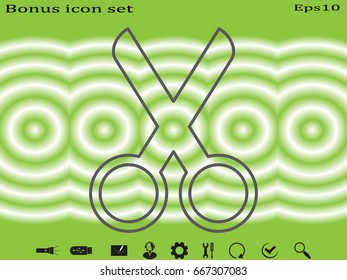 scissors, icon, vector illustration eps10