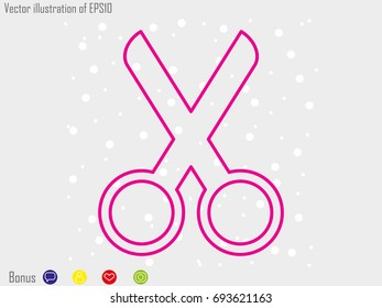 scissors, icon, vector illustration eps10