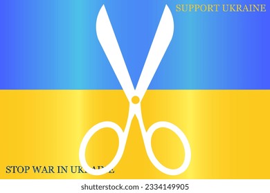 Scissors icon, vector illustration. Flat design style
