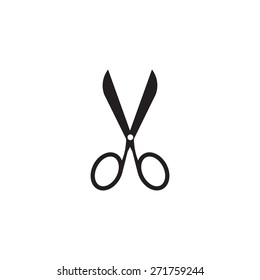Scissors icon, vector illustration. Flat design style