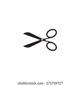 Scissors icon, vector illustration. Flat design style