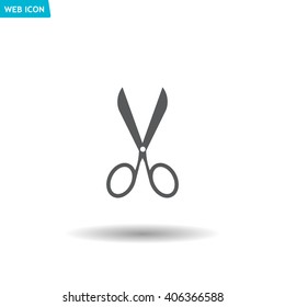 Scissors icon, vector illustration. Flat design style