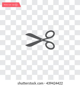 Scissors icon, vector illustration. Flat design style