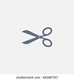 Scissors icon, vector illustration. Flat design style