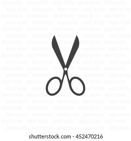 Scissors icon, vector illustration. Flat design style