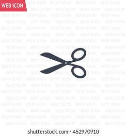 Scissors icon, vector illustration. Flat design style