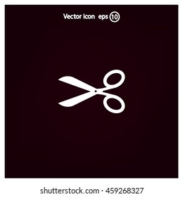 Scissors icon, vector illustration. Flat design style