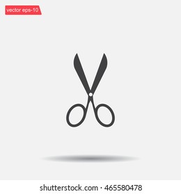 Scissors icon, vector illustration. Flat design style