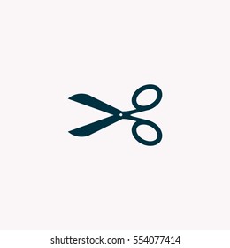 Scissors icon, vector illustration. Flat design style