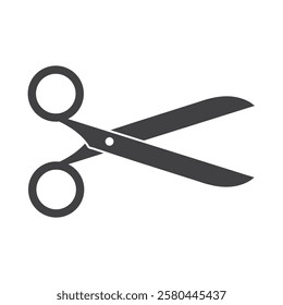 Scissors icon vector illustration, gray.