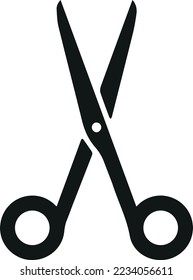 Scissors icon. Vector illustration isolated on white background