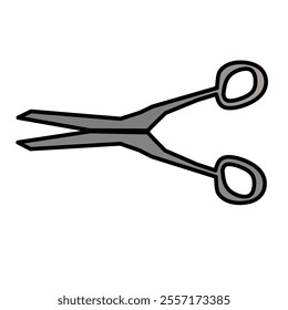 Scissors icon vector illustration isolated white background.