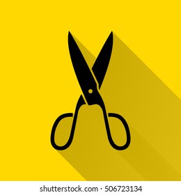 Scissors Icon vector illustration Isolated scissors symbol clipart. Flat design.