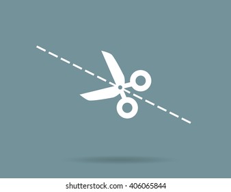 scissors icon vector illustration jpg picture flat design web eps 10