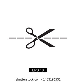 scissors icon vector illustration logo template