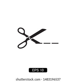 scissors icon vector illustration logo template
