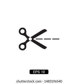 scissors icon vector illustration logo template
