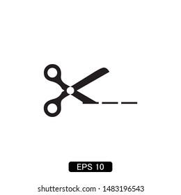 scissors icon vector illustration logo template