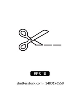scissors icon vector illustration logo template