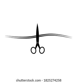 scissors icon vector illustration logo template