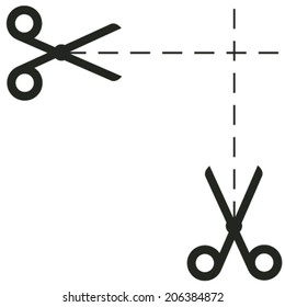 scissors icon vector illustration on white background