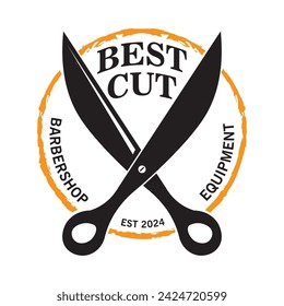 Scissors icon vector illustration, perfect for barber shop logo