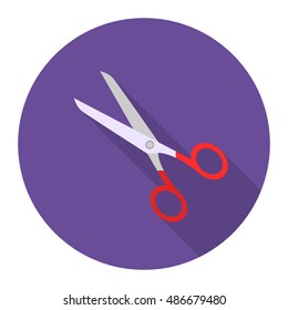 Scissors icon of vector illustration for web and mobile