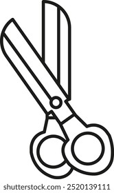 Scissors icon Vector Line Icon Design