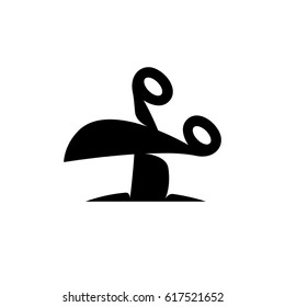 Scissors icon. Vector logo illustration isolated sign symbol