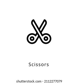 scissors icon in vector. Logotype