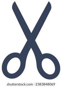 Scissors icon vector pastel color.