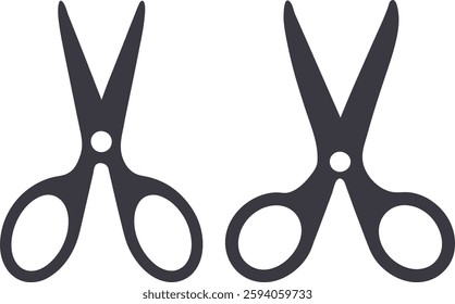 Scissors icon vector, Vector of scissors set, Hand drawn simple scissors collection illustration