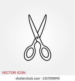 Scissors icon vector sign symbol for design