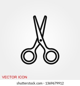 Scissors icon vector sign symbol for design
