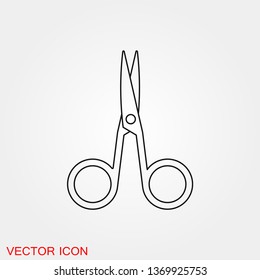 Scissors icon vector sign symbol for design