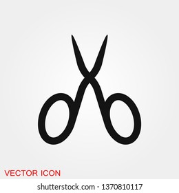 Scissors icon vector sign symbol for design