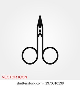 Scissors icon vector sign symbol for design