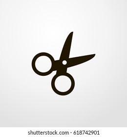 scissors icon. vector sign symbol on white background