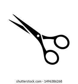 Scissors Icon vector, Scissors silhouette icon