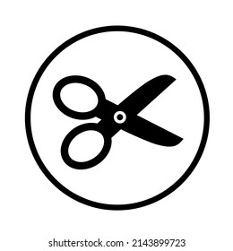 scissors icon vector with simple design