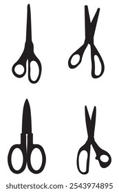 Scissors Icon Vector Simple Design for Tools and Crafts