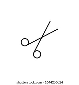 scissors Icon Vector. Simple flat symbol. Illustration pictogram